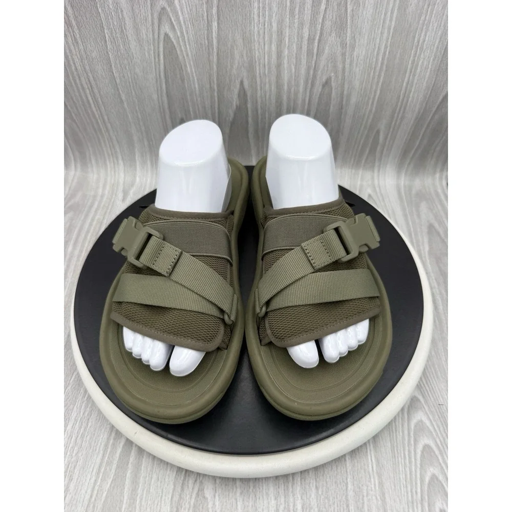 Teva Hurricane Verge Mens Size 10 Olive Green Slip On Slide Sandals 1136230 NEW